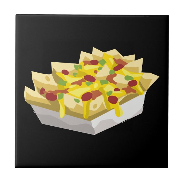 Glitch Food hungry nachos Tile (Front)