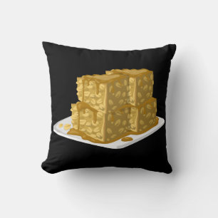 Glitch Food oaty cake Cushion