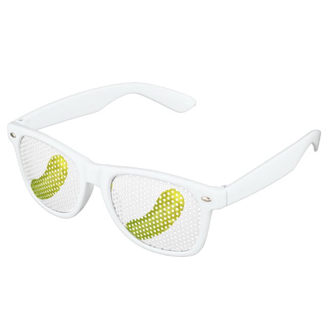 Glitch Food pickle Retro Sunglasses (Angled)