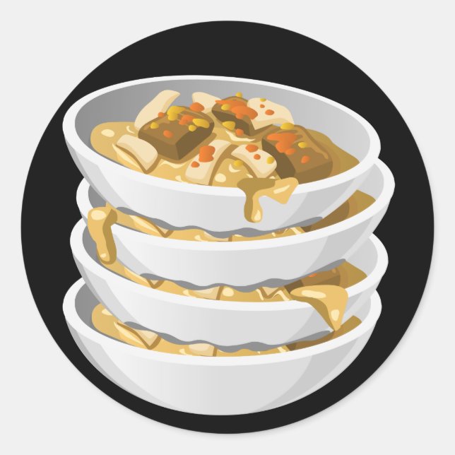 Glitch Food rich tagine Classic Round Sticker (Front)