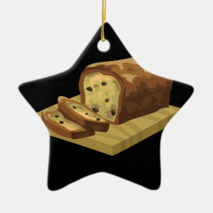 Glitch Food swank zucchini loaf Ceramic Tree Decoration