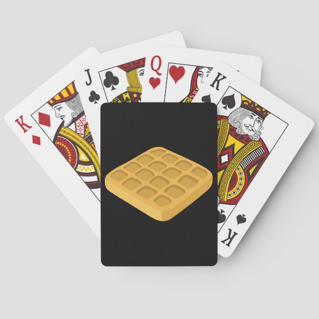Glitch Food waffles Playing Cards (Back)