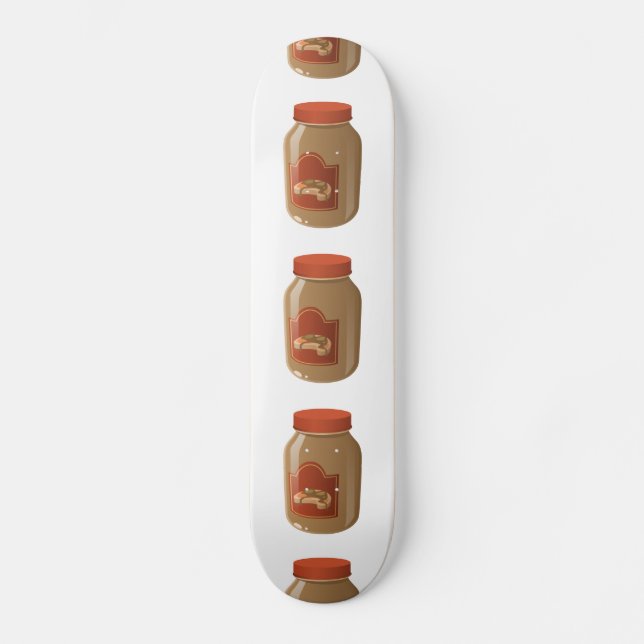 Glitch Food wavy gravy Skateboard (Front)