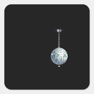 Glitch furniture ceilingdeco disco ball square sticker