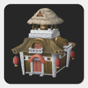 Glitch furniture chassis oriental house   correct square sticker
