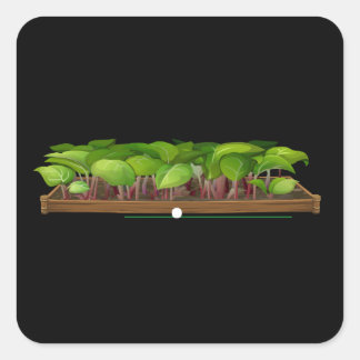 Glitch furniture coffeetable rhubarb coffee table square sticker