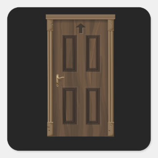 Glitch furniture door colour painting brown door square sticker