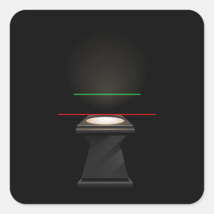 Glitch furniture sidetable spotlight pedestal square sticker