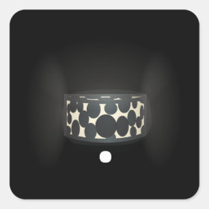 Glitch furniture sleek wall lamp square sticker