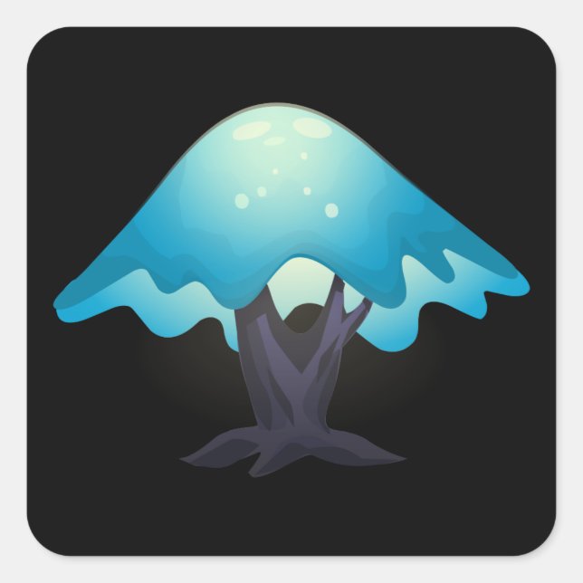 Glitch furniture tablelamp uralia tree lamp square sticker (Front)