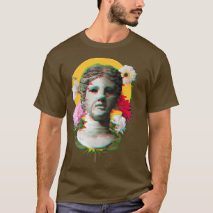 Glitch Greek Myths Gods & Goddesses Statue Greece T-Shirt
