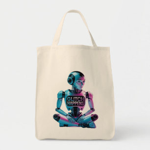 ❤️GLITCH HAPPENS! Funny Ai Chatbot Companion Memes Tote Bag