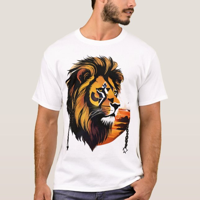 Glitch Lion T-Shirt (Front)