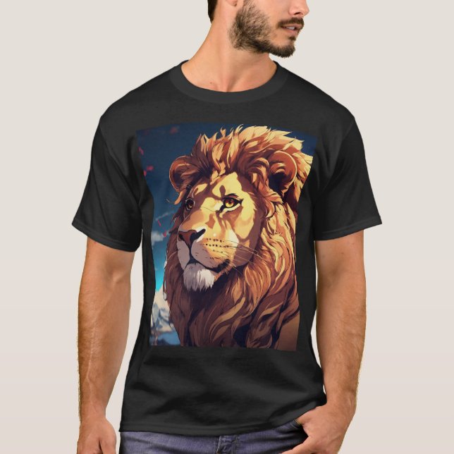 Glitch Lion T-Shirt (Front)