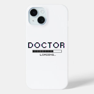 Glitch Pixel Doctor Loading Humor iPhone 15 Case