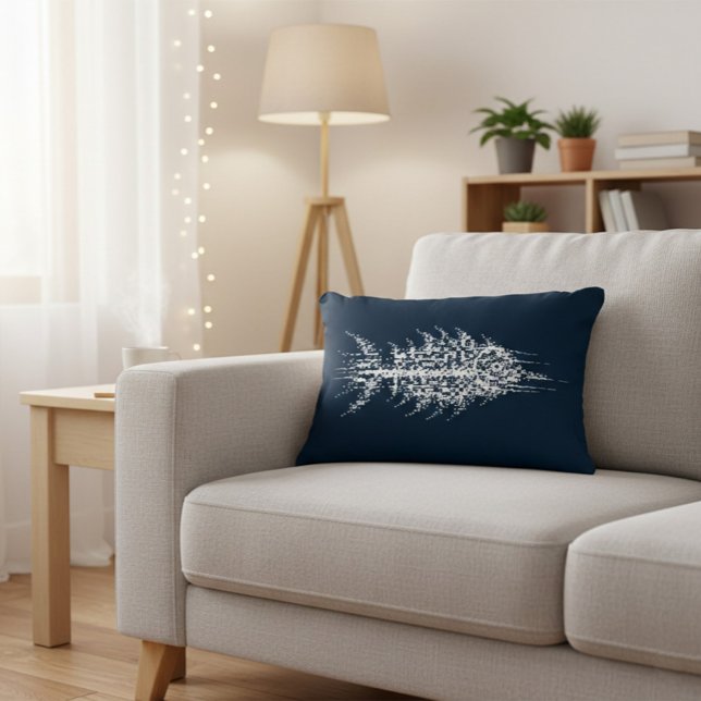 Glitch Pixel White Fish Decorative Cushion (Creator Uploaded)