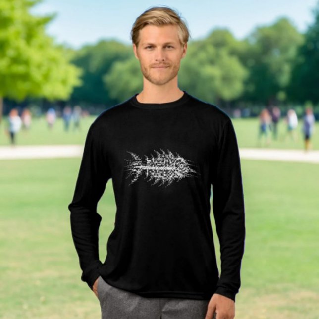 Glitch Pixel White Fish  Tri-Blend Shirt (Creator Uploaded)