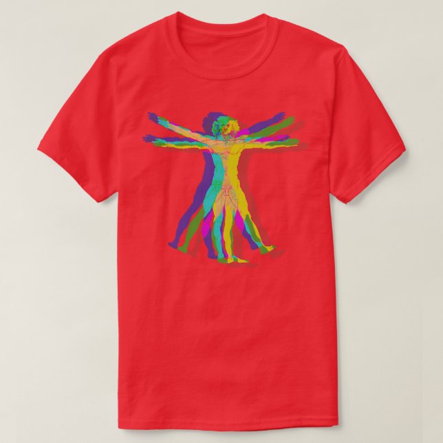 Glitch quotVitruvian Manquot T-Shirt (Design Front)