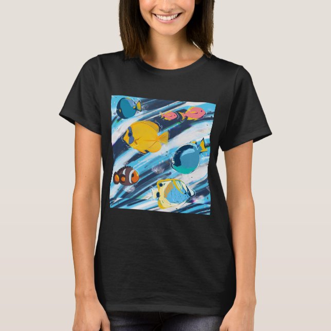 Glitch Reef Drift T-Shirt (Front)