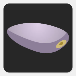 Glitch Seeds seed purple flower Square Sticker