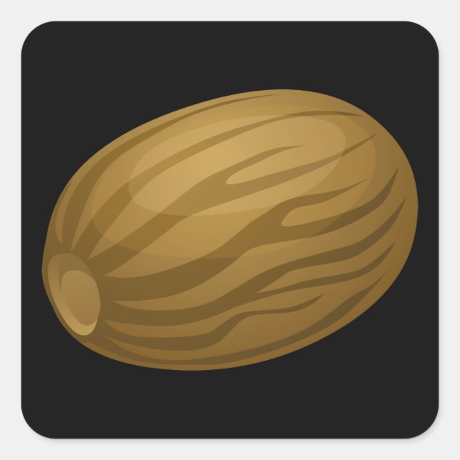Glitch Spices nutmeg Square Sticker (Front)