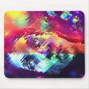 Glitch vision mouse pad