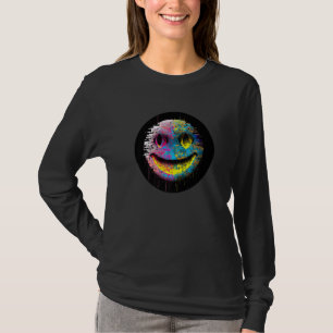 Glitchcore Digital Face Algorithmic Nerdcore T-Shirt