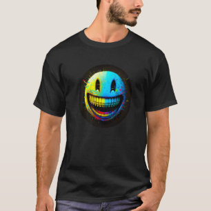 Glitchcore Digital Face - Computer Art - Nerdcore  T-Shirt