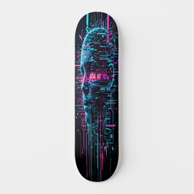 Glitchwave Skater Edition 1 Skateboard (Front)