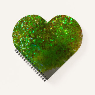 Glite glam green glitter notebook or Journal!