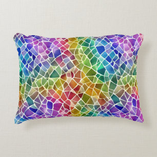 Glitter Abstract Geometric Octagon Decorative Cushion