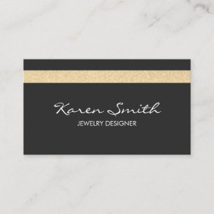Glitter Accent Business Card