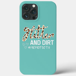 Glitter And Dirt Mum Of Both Leopard  iPhone 13 Pro Max Case