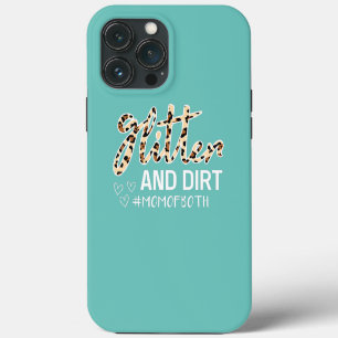 Glitter And Dirt Mum Of Both Leopard  iPhone 13 Pro Max Case