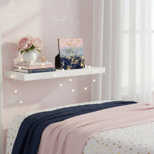 Glitter and marble personalised  plaque