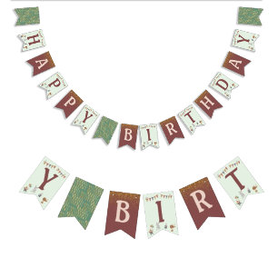 Glitter Animals Circus Kids Birthday Party Bunting