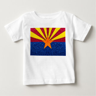 Glitter Arizona flag baby tshirt