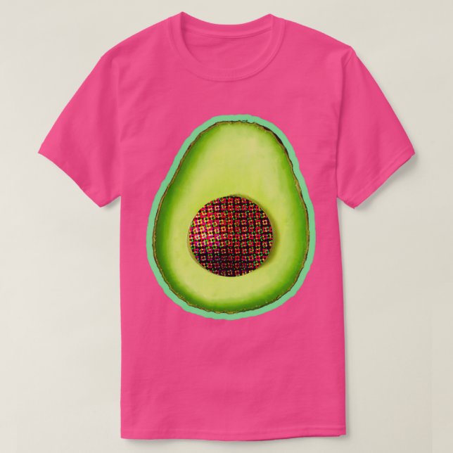 Glitter Avocado Stickers T-Shirt (Design Front)