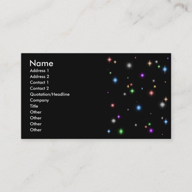 Glitter Backgrounds | GraphicsGrotto-45, Name, ... Business Card (Front)