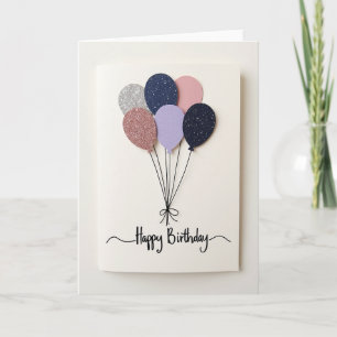 Glitter Birthday Celebration Card