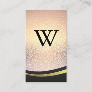 Glitter Blend Background Wave Design Business Card