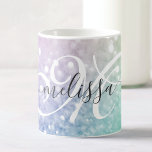 Glitter Bokeh Glamourous Elegant Coffee Mug<br><div class="desc">Easily personalise this elegant colourful bokeh glitter pattern with your custom name and/or monogram.</div>