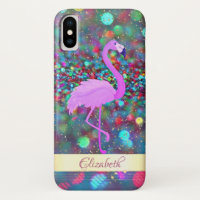 Glitter Bokeh Gold Confetti,Flaming- Personalised