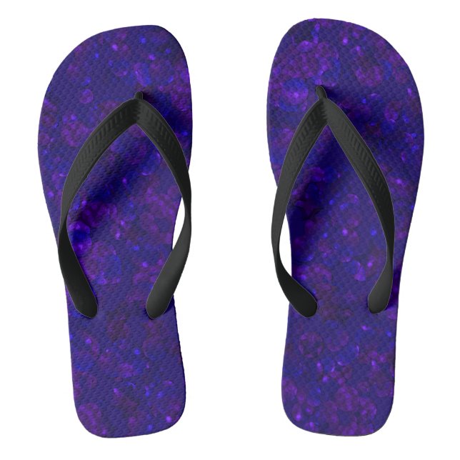 Glitter bokeh sparkle print jandals (Footbed)