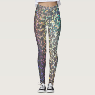 Glitter bokeh sparkle print leggings