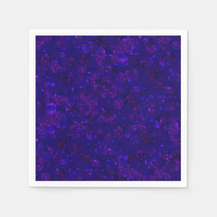 Glitter bokeh sparkle print napkin