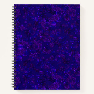 Glitter bokeh sparkle print notebook