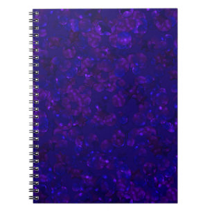 Glitter bokeh sparkle print notebook