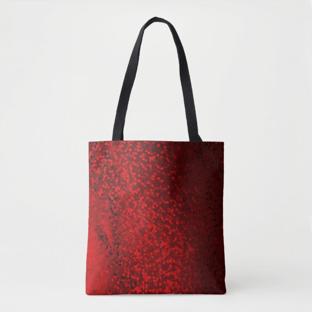 Glitter bokeh sparkle print tote bag (Front)