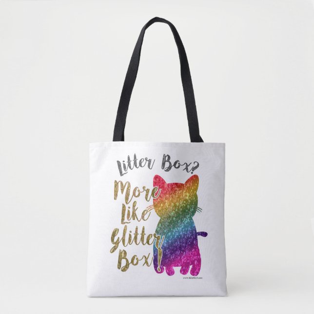 Glitter Box Kitty Tote Bag (Front)